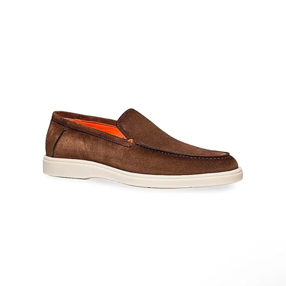 Santino Botanist Men’s Suede Loafers NEW US 8 Made in Italy